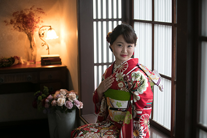 京都の成人式前撮り振袖で京町家5