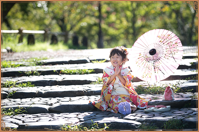 七五三写真 【京都の自然光あふれる写真スタジオ】フォトアトリエ